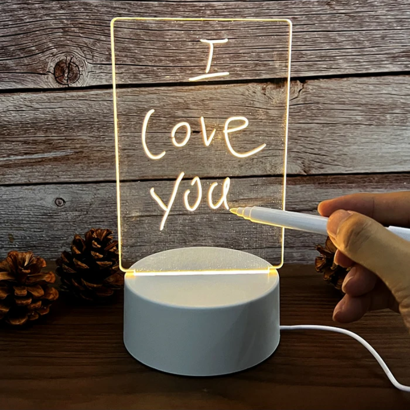 Creative Message Lamp – LED Writing Board