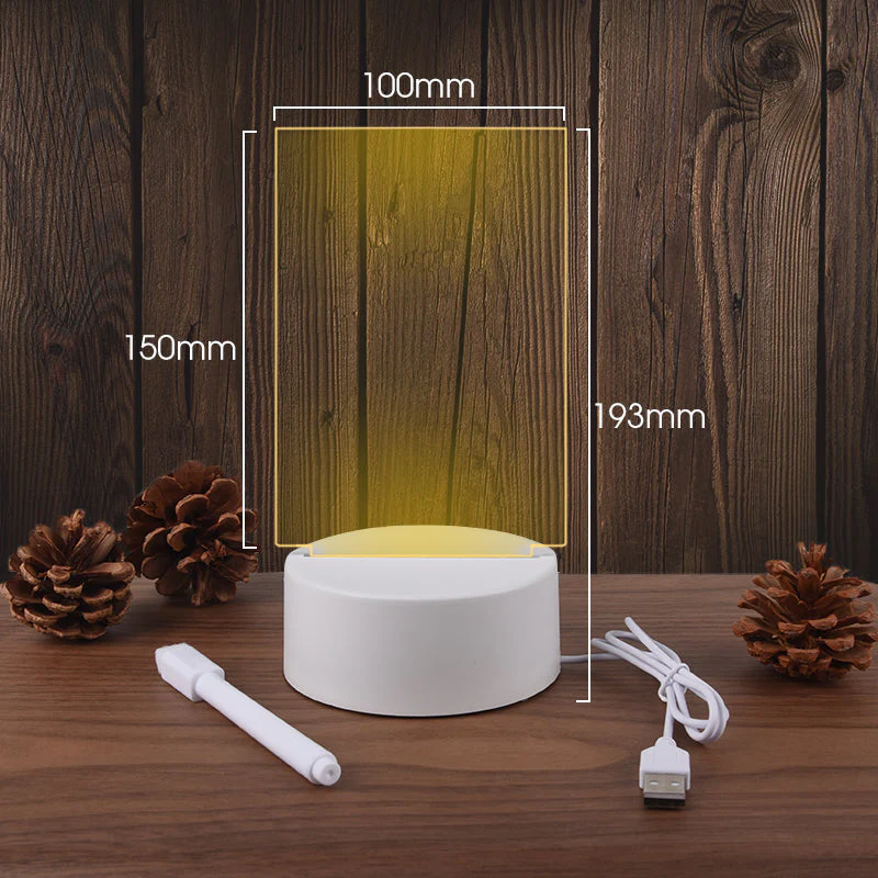 Creative Message Lamp – LED Writing Board